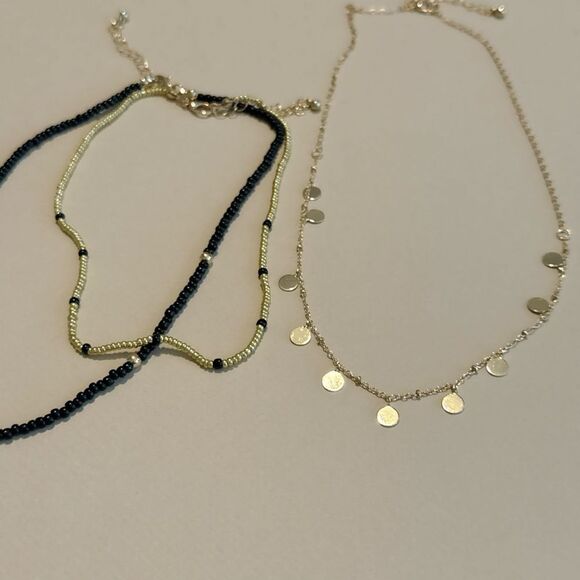 Black Layered Necklace #1586 - Picture 3 of 4